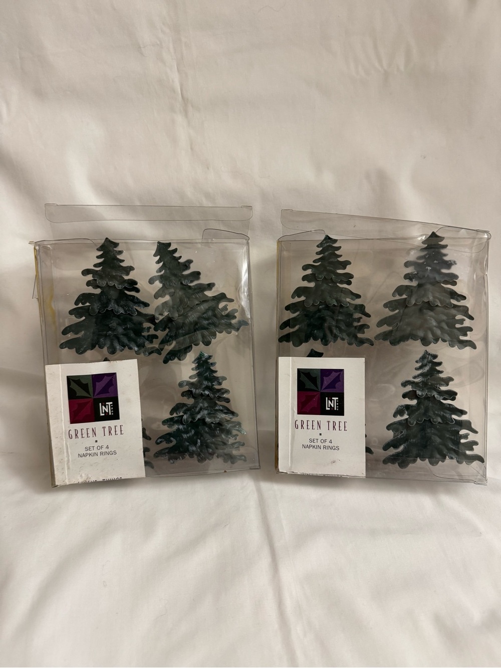 Linens & Things Christmas Tree Knapkin Holders - set of 2
